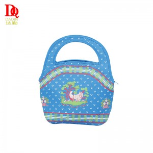 Neopren izolat impermeabil portabil la modă geantă de prânz pentru femei studenți